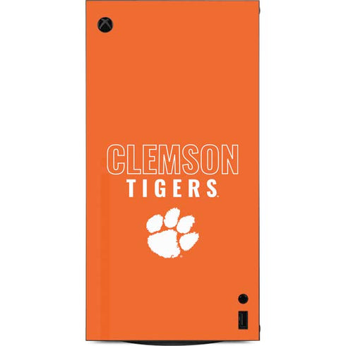 Clemson University Tigers Logo XBox Series X Digital Edition Console Skin